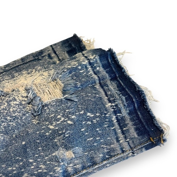 Pilcro And Letterpress The Cigarette Jeans Womens 28 Paint Splatter Denim - Picture 6 of 11